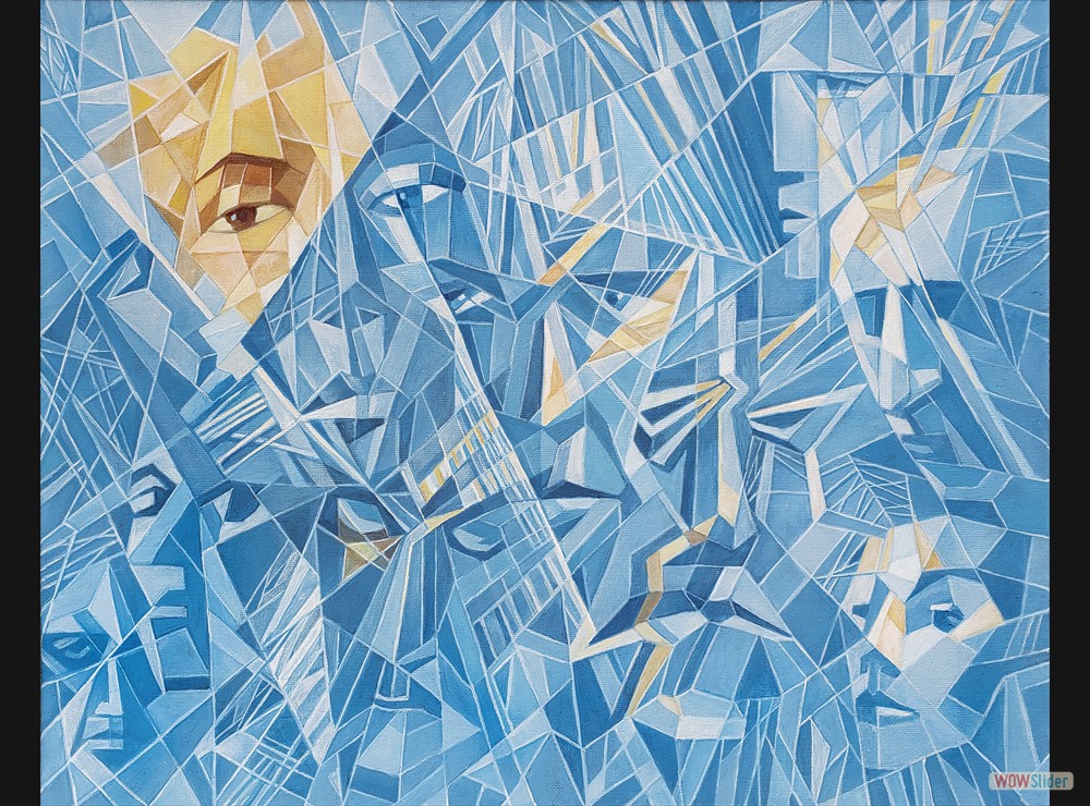 Facing Ice, 20x16, acrylic on canvas